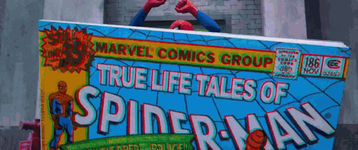 Funny SpiderMan Comics Cereal GIF