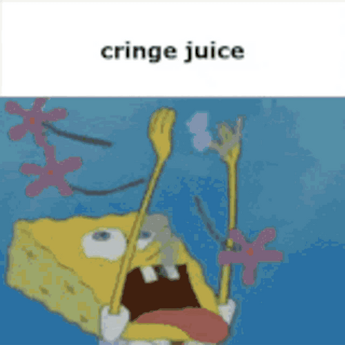 Funny SpongeBob Cringe Juice GIF