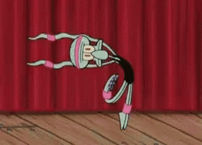 Funny Squidward Ballet GIF
