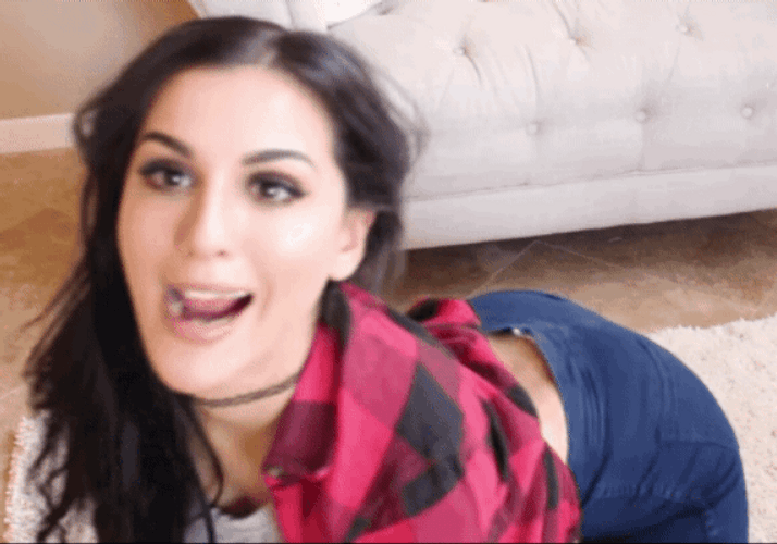 Funny Sssniperwolf Twerking On Floor GIF