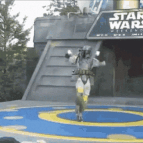 Funny Star Wars Character Mandalorian Dancing GIF