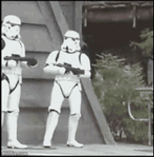 Funny Star Wars Star Troopers Dancing GIF