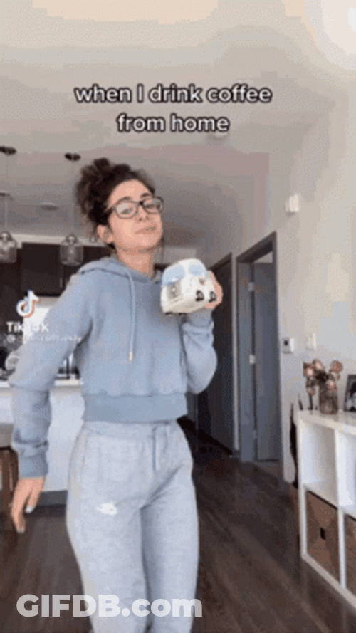 Funny Starbucks Dancing Meme GIF