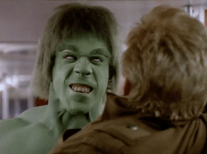 Funny Stare Hulk GIF