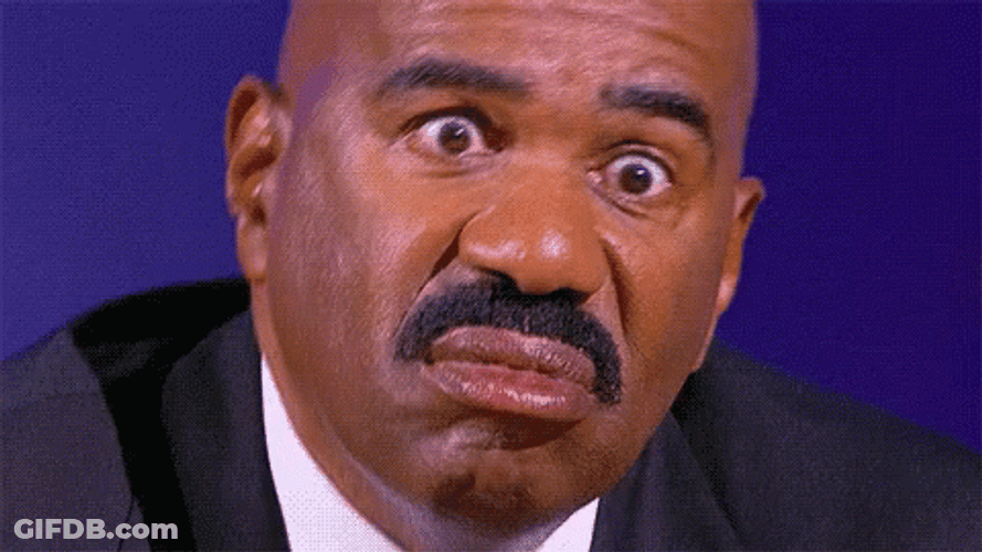 Funny Steve Harvey Crazy Eyes GIF