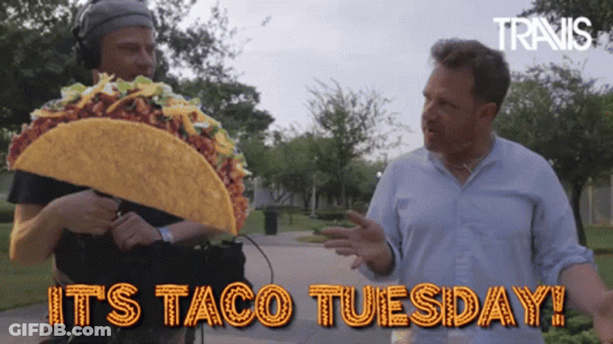 Funny Taco Tuesday Camera Interview GIF