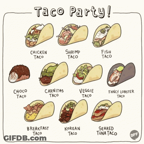 Funny Taco Tuesday Party Night GIF