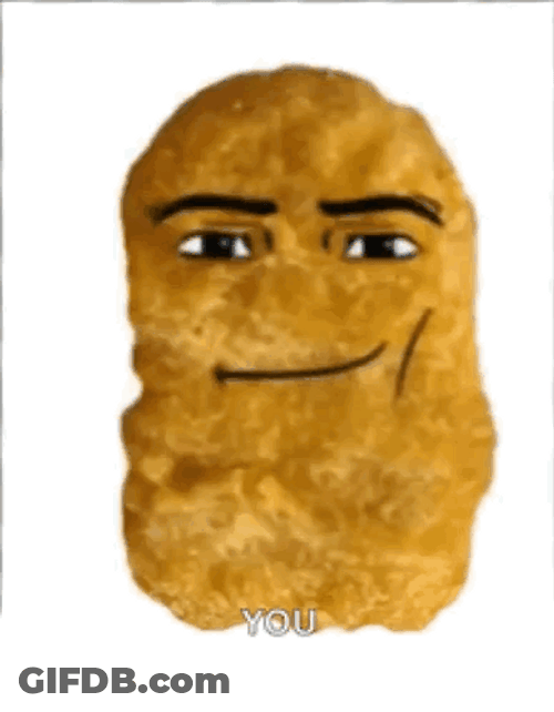 Funny Talking Nugget Meme GIF