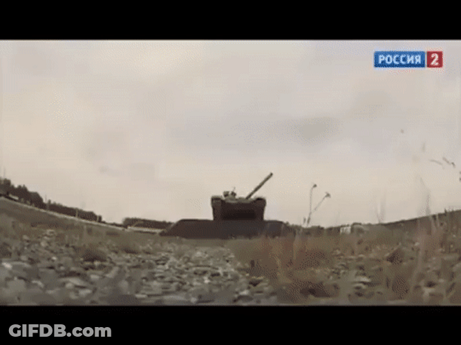 Funny Tank Driving GIF
