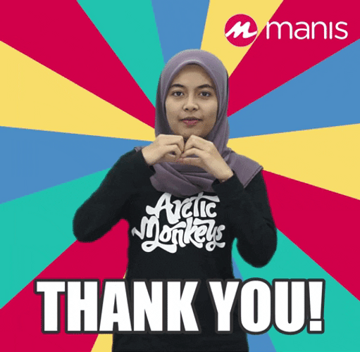 Funny Thank You Heart GIF