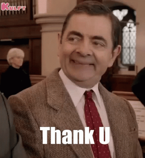Funny Thank You Mr. Bean GIF