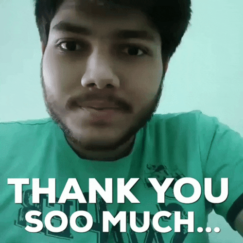 Funny Thank You So Much Wholesome GIF