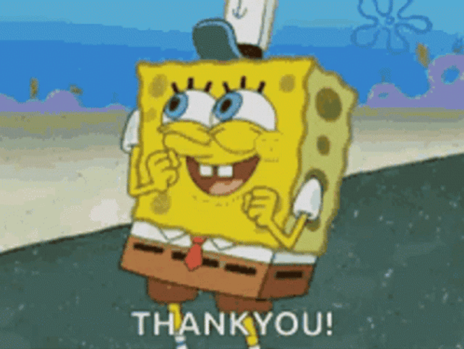 Funny Thank You Spongebob GIF
