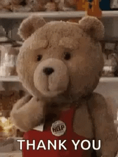 Funny Thank You Ted Kiss GIF