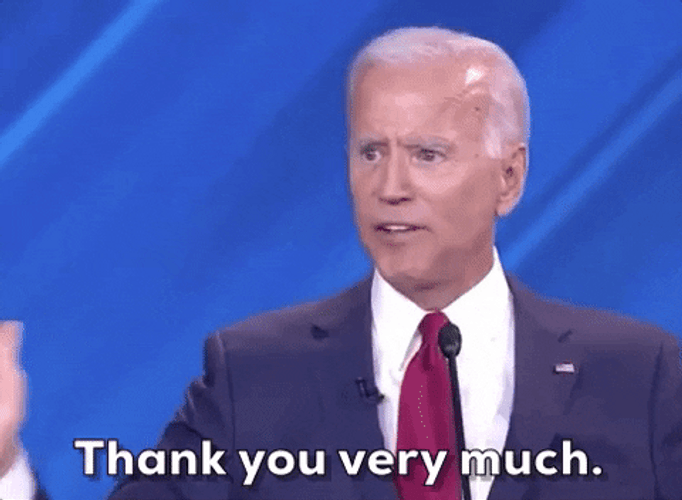 Funny Thank You Very Much Joe Biden GIF