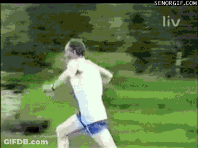 Funny Triple Lindy Diving Fail GIF