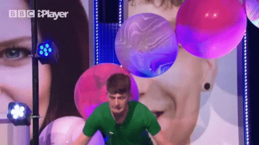Funny Triple Lindy Inflatable Pool Dive GIF