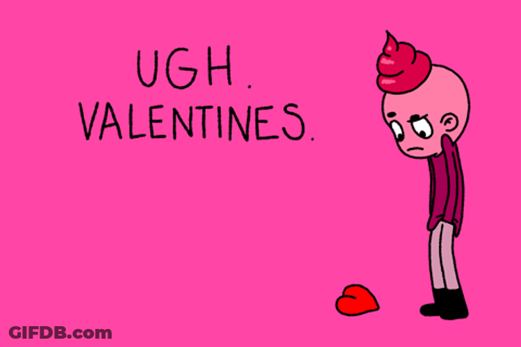 Funny Valentine Kicking Heart GIF