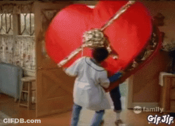 Funny Valentines Huge Chocolate Man GIF
