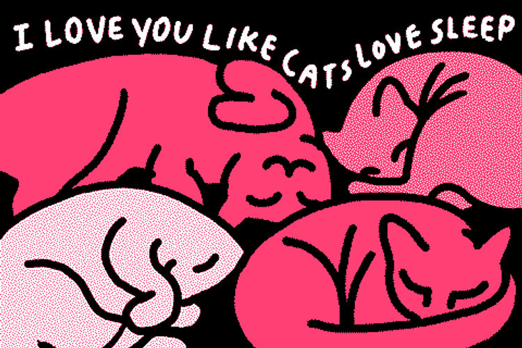 Funny Valentines Love Sleep GIF