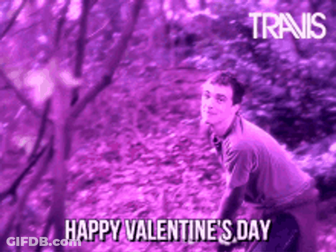 Funny Valentines Purple Heart Throw GIF