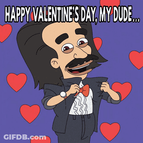 Funny Valentines Seductive Man Showing Skin GIF