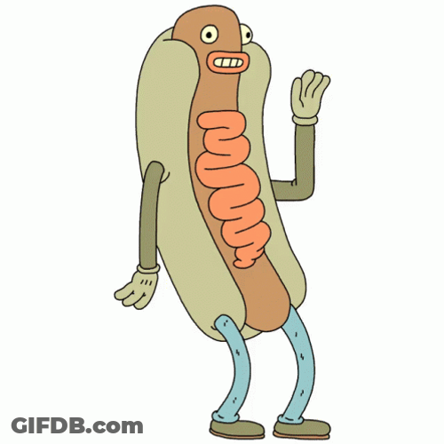Funny Waving Weiner GIF