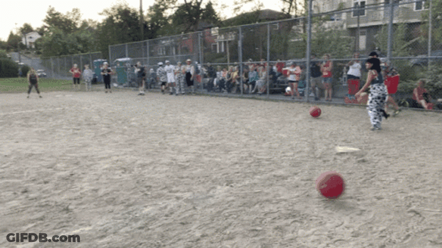 Funny Way To Play Kickball GIF