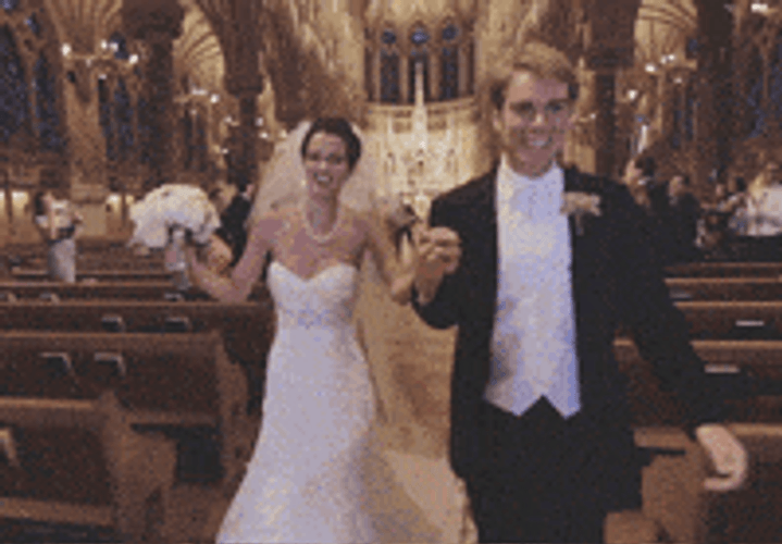 Funny Wedding Cameraman Falling On Water GIF