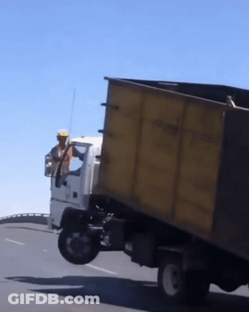 Funny Weird Truck Tilting Up GIF