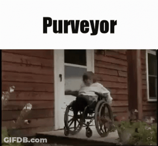 Funny Wheelchair Accident Fail GIF