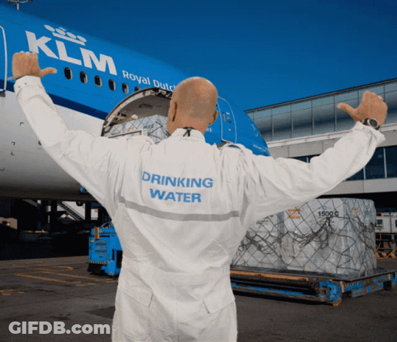 Funny Why Plane Has Own Water Boy GIF