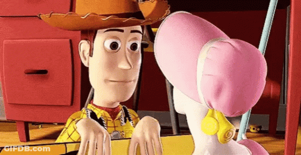 Funny Woody Smiling Giggling GIF