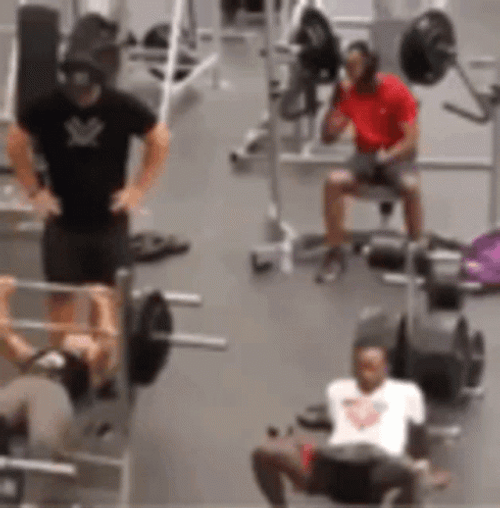 Funny Workout Getting Ready Throw Exercise GIF