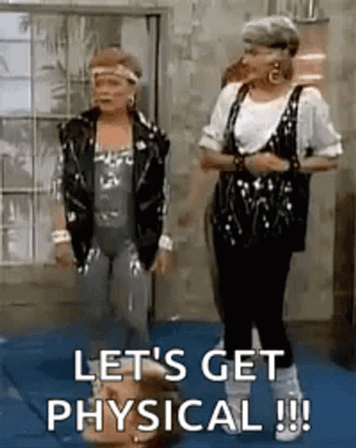 Funny Workout Golden Girls Bea Arthur GIF