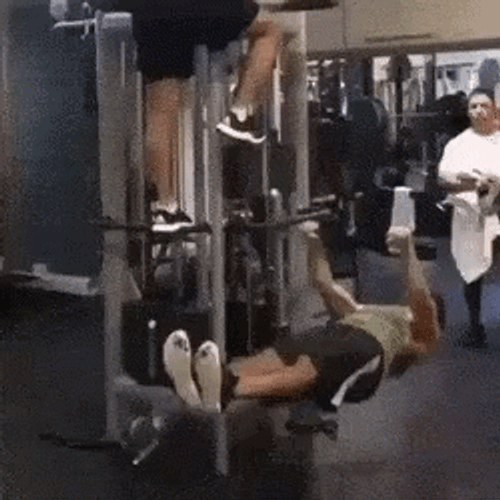 Funny Workout Gym Fails Meme GIF