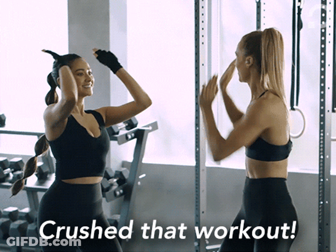 Funny Workout Shay Mitchell Crushed GIF