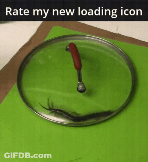 Funny Worm Loading Screen Icon GIF