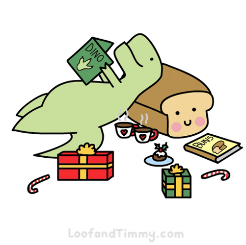 Funny Xmas Loof And Timmy Chilling GIF