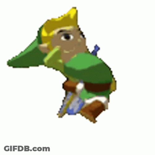 Funny Zelda Link Running GIF
