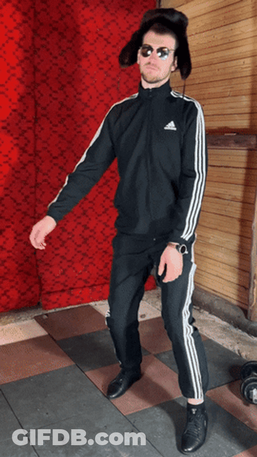 Funny Zombie Squat Exercise GIF