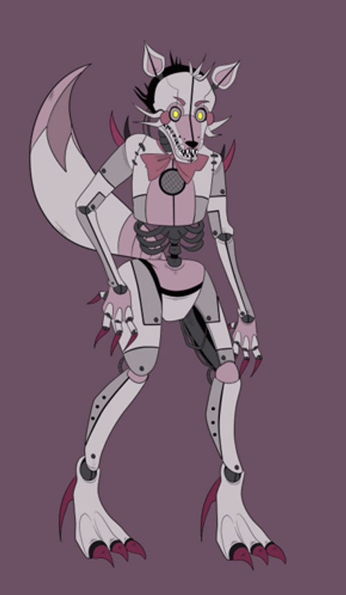 Funtime Foxy Standing Poster GIF