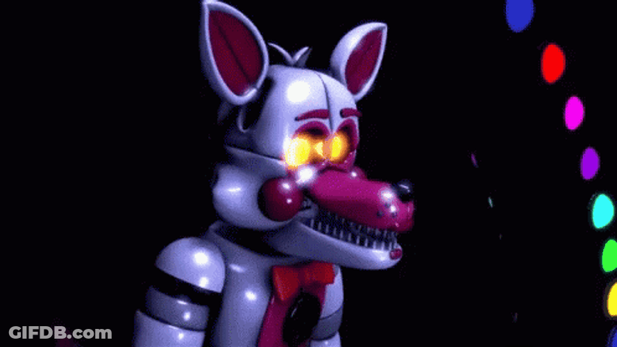 Funtime Foxy Turning Her Head GIF