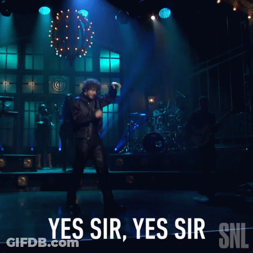 Fur Coat Man Singing, Man Watching GIF