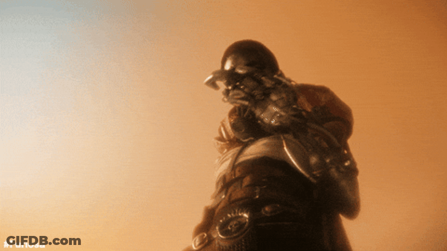 Furiosa Removing Her Mask GIF