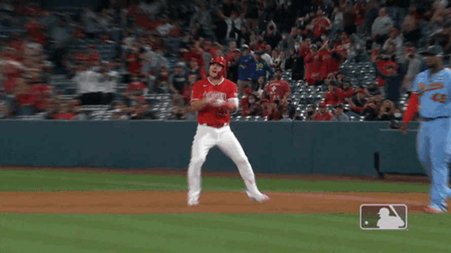 Furious Baseball Player Mike Trout GIF