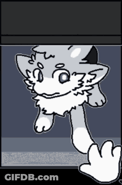 Furry Being Petted GIF