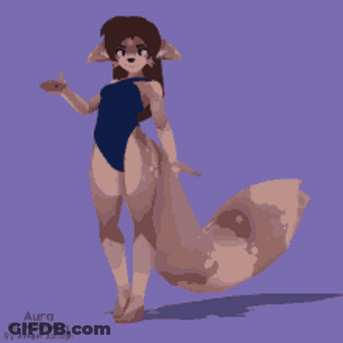 Furry Character Illustration GIF