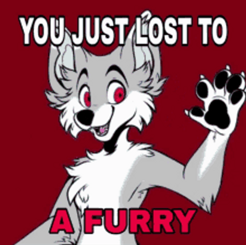 Furry Fox Confetti Yiff GIF