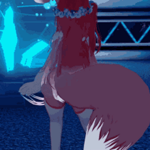 Furry Girl Wagging Tail Yiff GIF